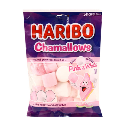 Haribo Marshmallow Chamallows Pink White 